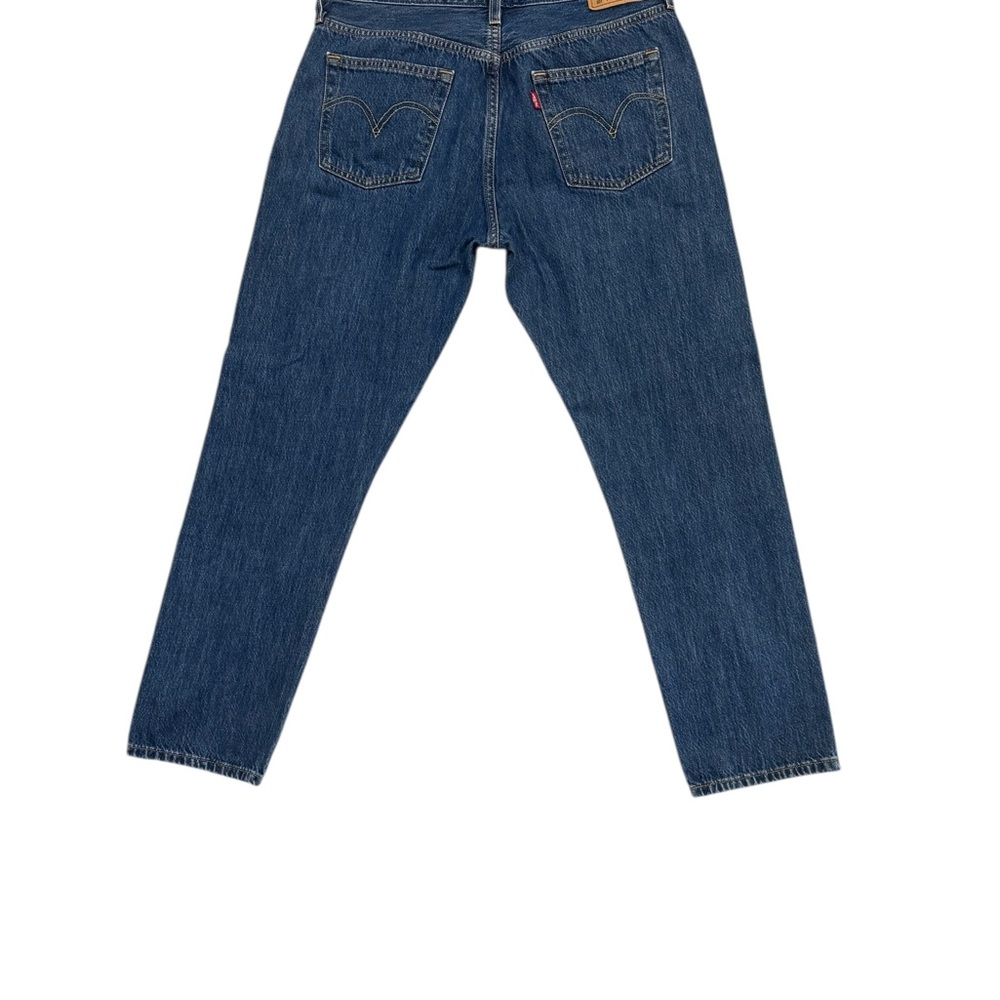 Levi’s 501 Jeans 29x28 Button Fly Straight Leg Medium Wash Denim - Picture 6 of 7